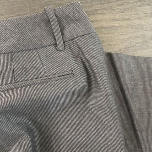 Ann Taylor loft petites size 12P style Julie gray stripes - Picture 7 of 7